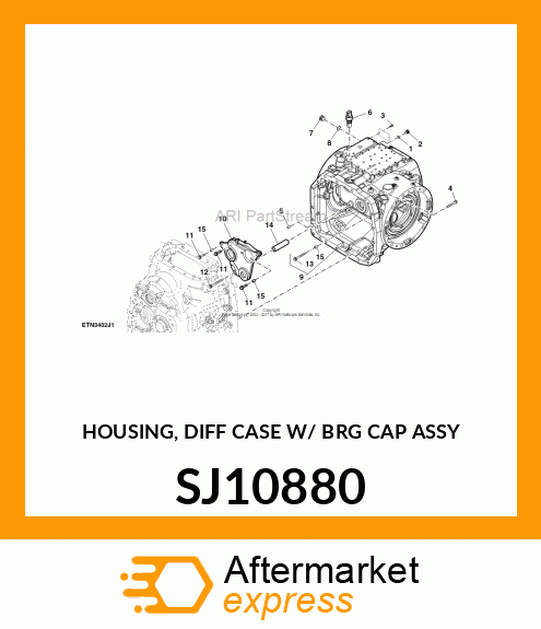 HOUSING, DIFF CASE W/ BRG CAP ASSY SJ10880