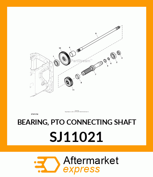 BEARING, PTO CONNECTING SHAFT SJ11021