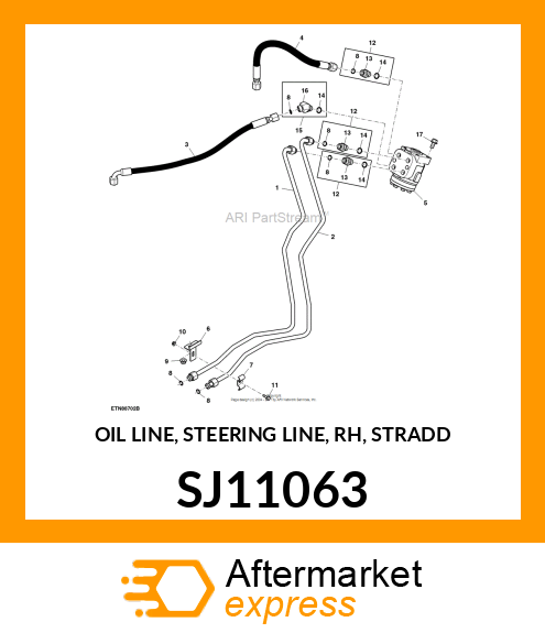 OIL LINE, STEERING LINE, RH, STRADD SJ11063