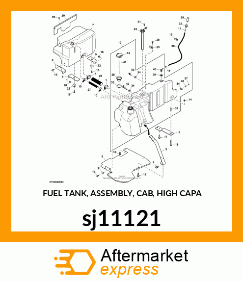 FUEL TANK, ASSEMBLY, CAB, HIGH CAPA sj11121