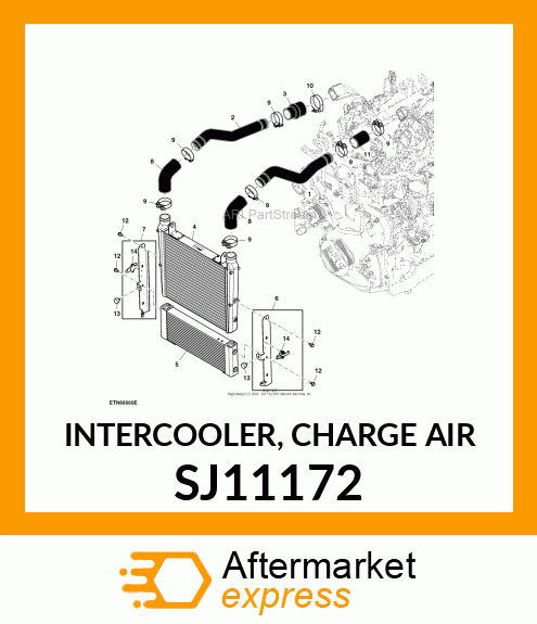 INTERCOOLER, CHARGE AIR SJ11172