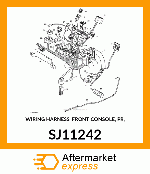 WIRING HARNESS, FRONT CONSOLE, PR, SJ11242