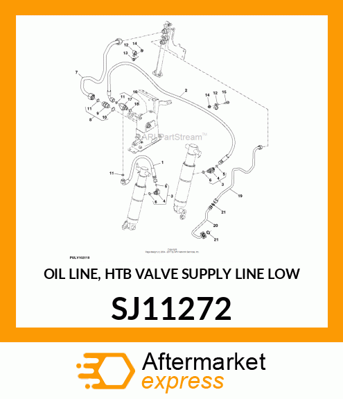 OIL LINE, HTB VALVE SUPPLY LINE LOW SJ11272