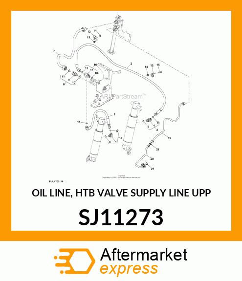 OIL LINE, HTB VALVE SUPPLY LINE UPP SJ11273