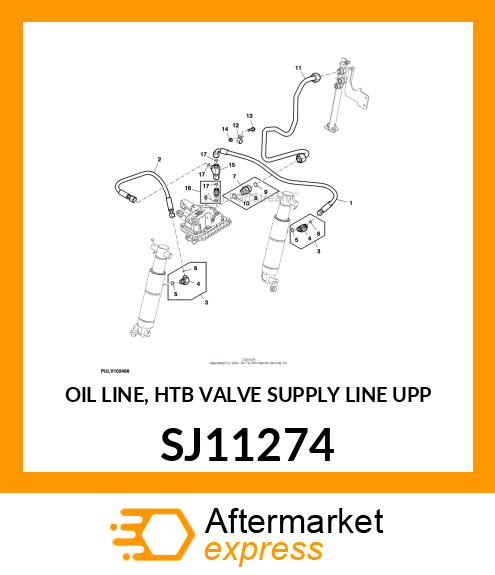 OIL LINE, HTB VALVE SUPPLY LINE UPP SJ11274