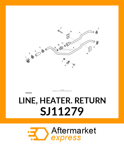 LINE, HEATER. RETURN SJ11279
