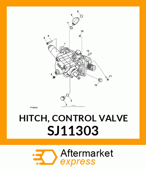 HITCH, CONTROL VALVE SJ11303