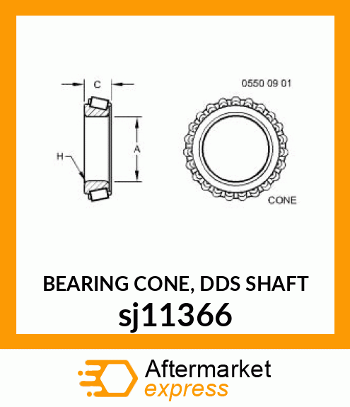 BEARING CONE, DDS SHAFT sj11366