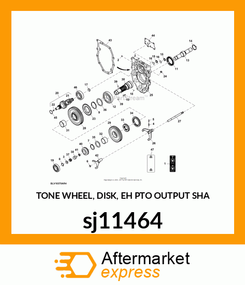 TONE WHEEL, DISK, EH PTO OUTPUT SHA sj11464