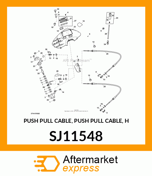 PUSH PULL CABLE, PUSH PULL CABLE, H SJ11548