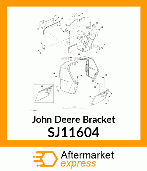 BRACKET, MIRROR MOUNT SJ11604