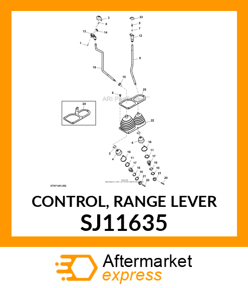 CONTROL, RANGE LEVER SJ11635