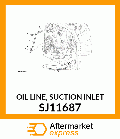 OIL LINE, SUCTION INLET SJ11687