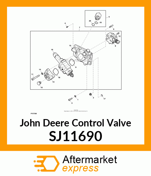 CONTROL VALVE, HITCH CONTROL VALVE SJ11690