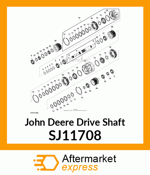 DRIVE SHAFT, 24X12 PR INPUT SHAFT A SJ11708