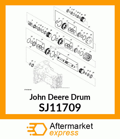 DRUM, REVERSE DRUM ASSY SJ11709