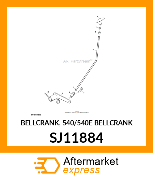 BELLCRANK, 540/540E BELLCRANK SJ11884