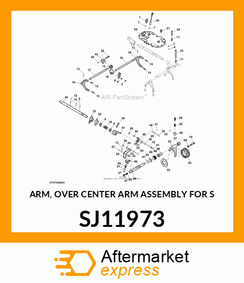 ARM, OVER CENTER ARM ASSEMBLY FOR S SJ11973