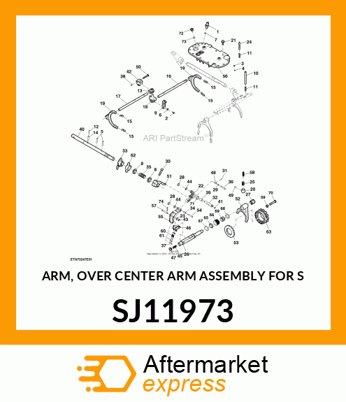 ARM, OVER CENTER ARM ASSEMBLY FOR S SJ11973