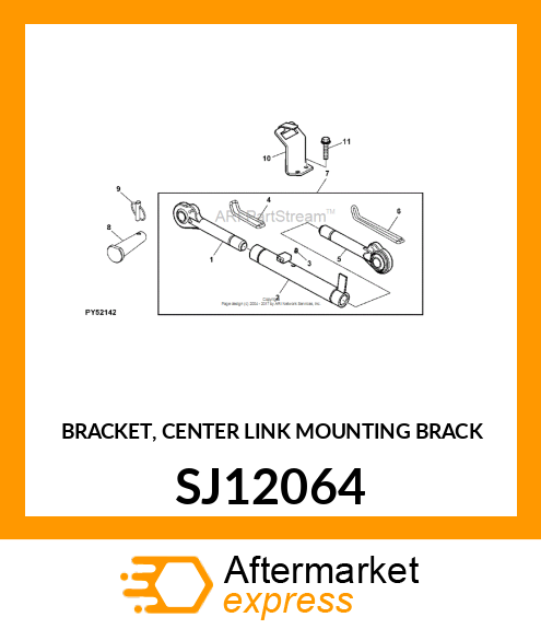 BRACKET, CENTER LINK MOUNTING BRACK SJ12064