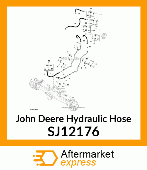HYDRAULIC HOSE, STEERING SJ12176