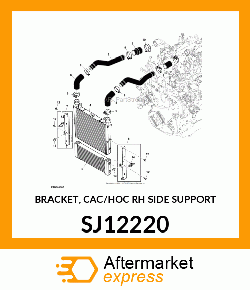 BRACKET, CAC/HOC RH SIDE SUPPORT SJ12220