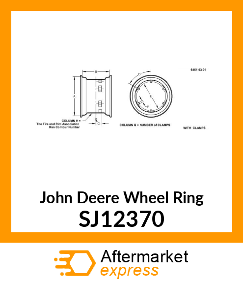 WHEEL RING, W12 X 24 SJ12370