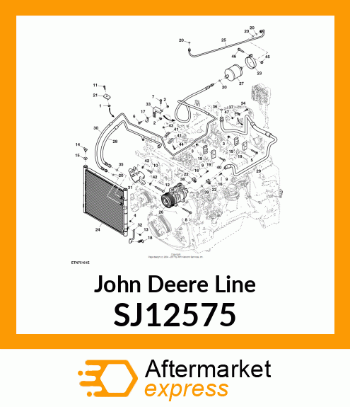 LINE, REFRIGERANT, CONDENSOR TO EVA SJ12575