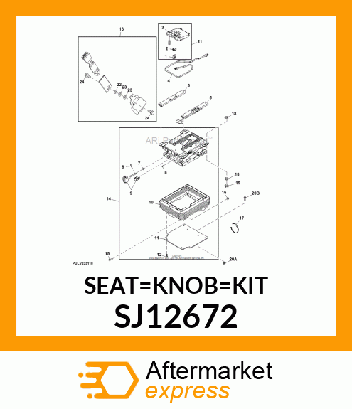 SEAT KNOB KIT SJ12672