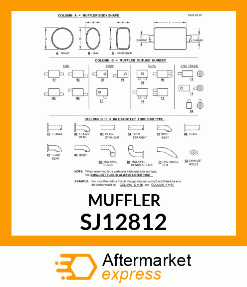 MUFFLER SJ12812