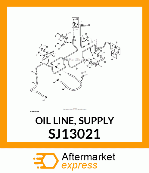 OIL LINE, SUPPLY SJ13021