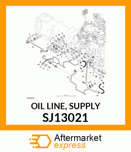 OIL LINE, SUPPLY SJ13021