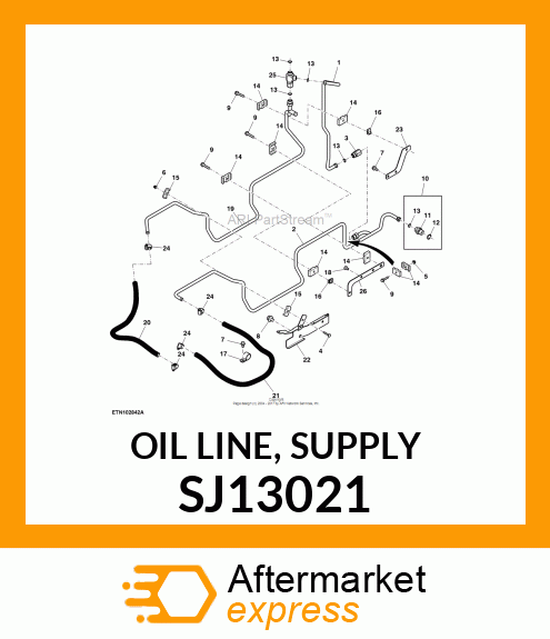 OIL LINE, SUPPLY SJ13021