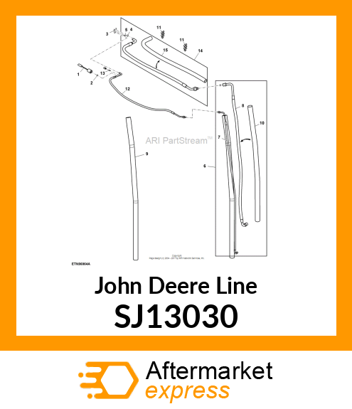 LINE, A/C SUCTION ROOF ASSY SJ13030