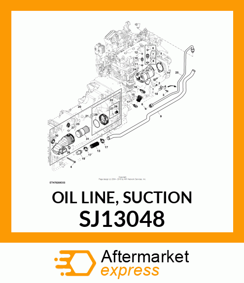 OIL LINE, SUCTION SJ13048