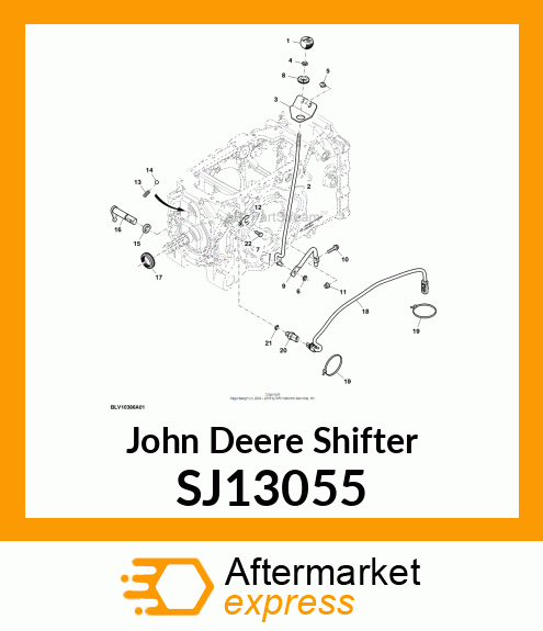 SHIFTER, ARM, PTO SHIFT SJ13055