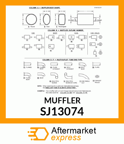 MUFFLER SJ13074