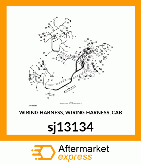 WIRING HARNESS, WIRING HARNESS, CAB sj13134