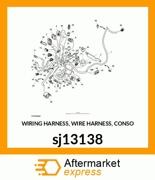 WIRING HARNESS, WIRE HARNESS, CONSO sj13138