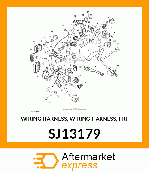 WIRING HARNESS, WIRING HARNESS, FRT SJ13179