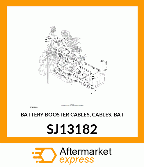 BATTERY BOOSTER CABLES, CABLES, BAT SJ13182