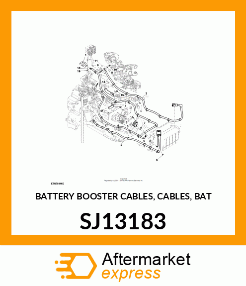 BATTERY BOOSTER CABLES, CABLES, BAT SJ13183