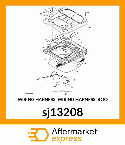 WIRING HARNESS, WIRING HARNESS, ROO sj13208