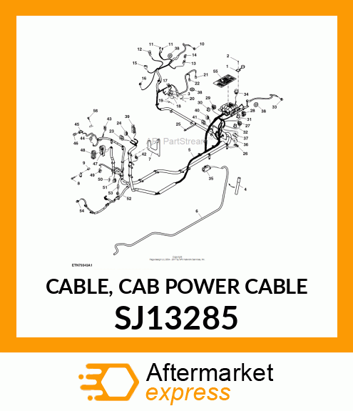 CABLE, CAB POWER CABLE SJ13285