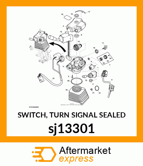 SWITCH, TURN SIGNAL SEALED sj13301