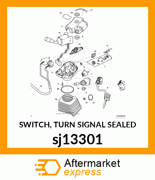 SWITCH, TURN SIGNAL SEALED sj13301