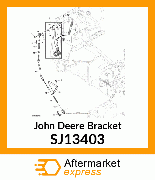 BRACKET, CLUTCH CABLE ANCHORAGE SJ13403