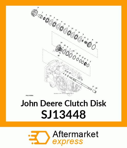 CLUTCH DISK, PTO SJ13448