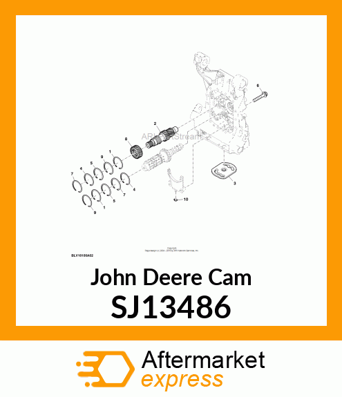 CAM, SHIFTER CAM, 3SPEED PTO SJ13486