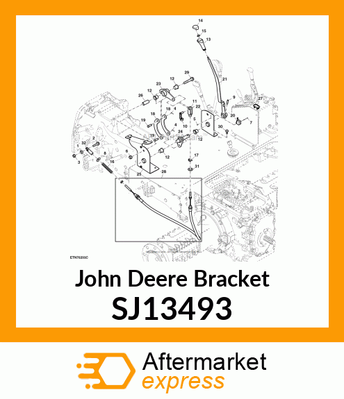 BRACKET, PTO SJ13493